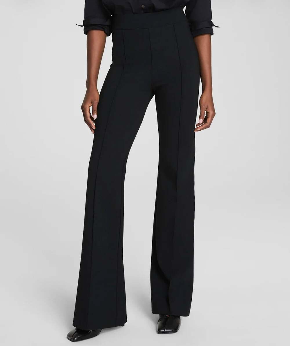 Spanx Supersmooth PerfectFit Ponte Flare Pant Classic Black Size XS